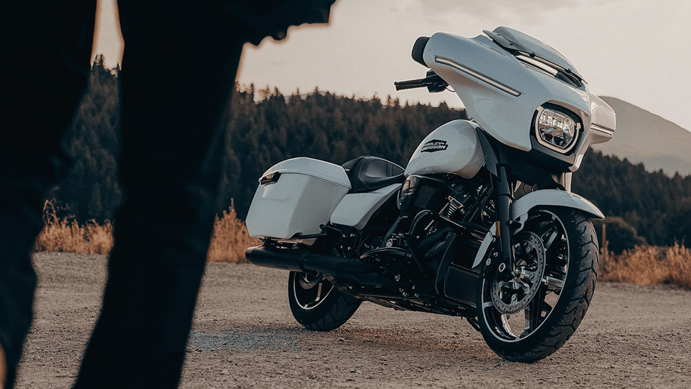 A stunning 2025 Harley-Davidson Street Glide near Atlanta, GA, showcasing its distinctive bagger design.