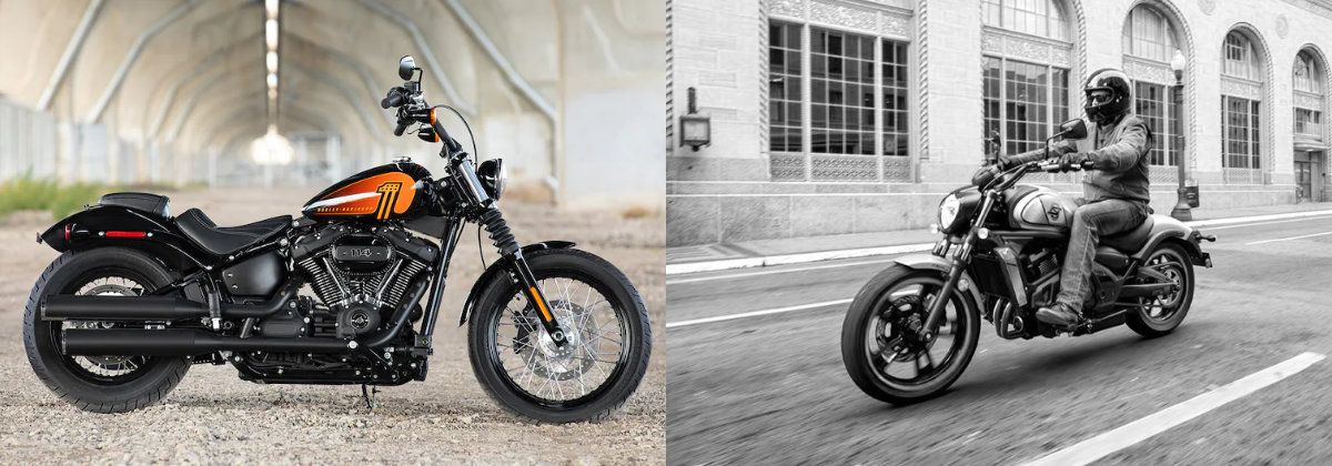 2021 Harley-Davidson® Street Bob® vs 2022 Kawasaki VULCAN® S for sale in Falcon's Fury Harley-Davidson®, Conyers, Georgia